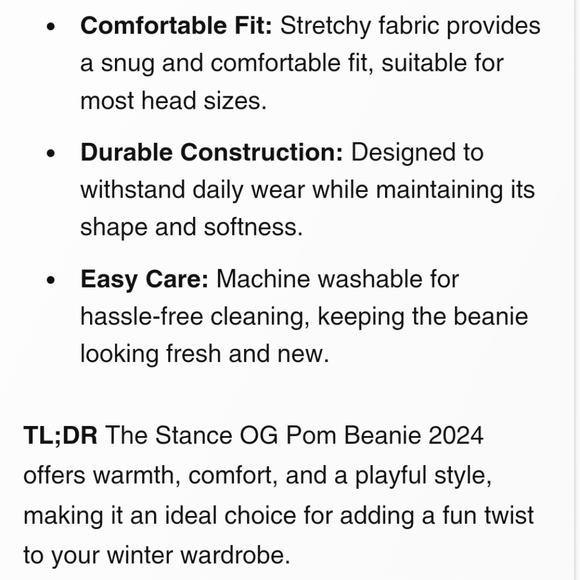 NWT Unisex Stance OG Pom Beanie - Picture 8 of 8